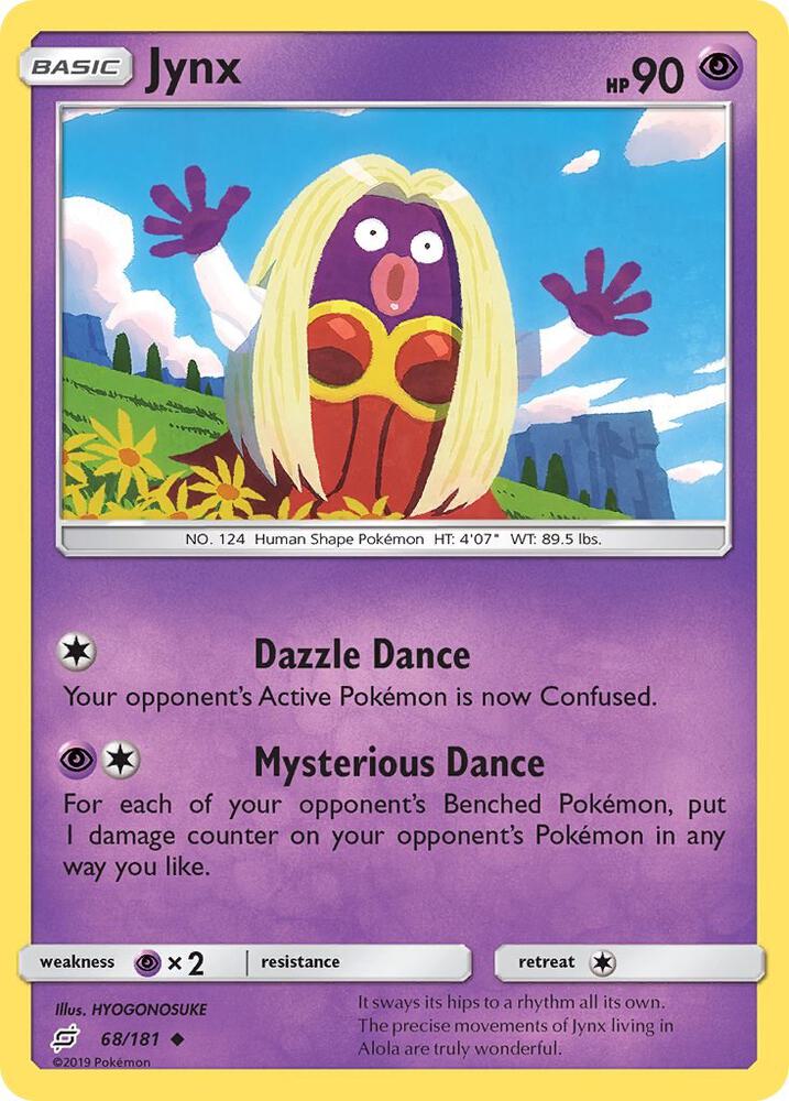 Jynx 68/181 card from SM - Team Up