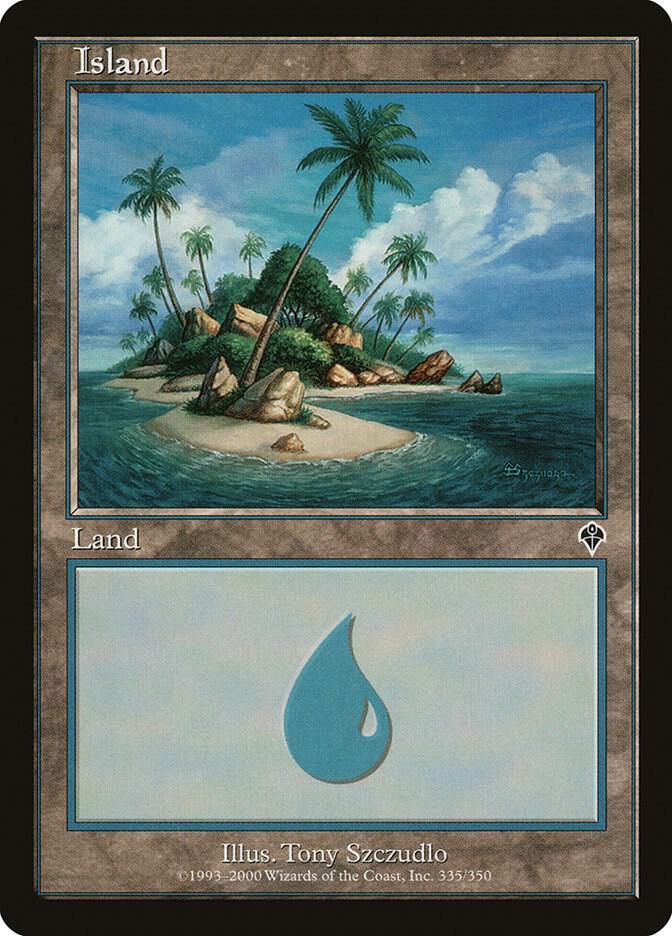 Island 335 card from Invasion