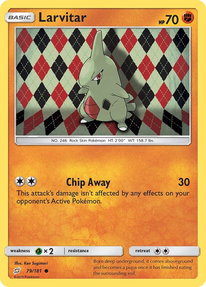 Larvitar 79/181 card from SM - Team Up