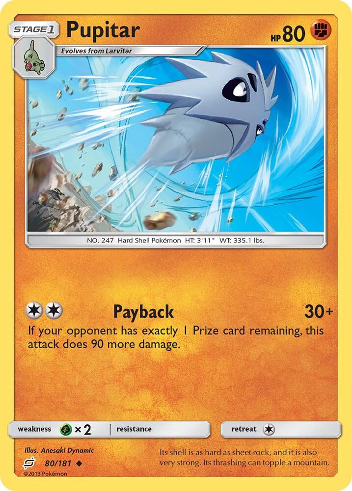 Pupitar 80/181 card from SM - Team Up