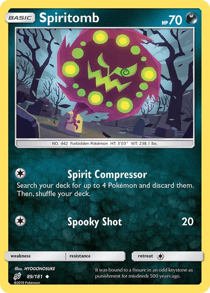 Spiritomb 89/181 card from SM - Team Up