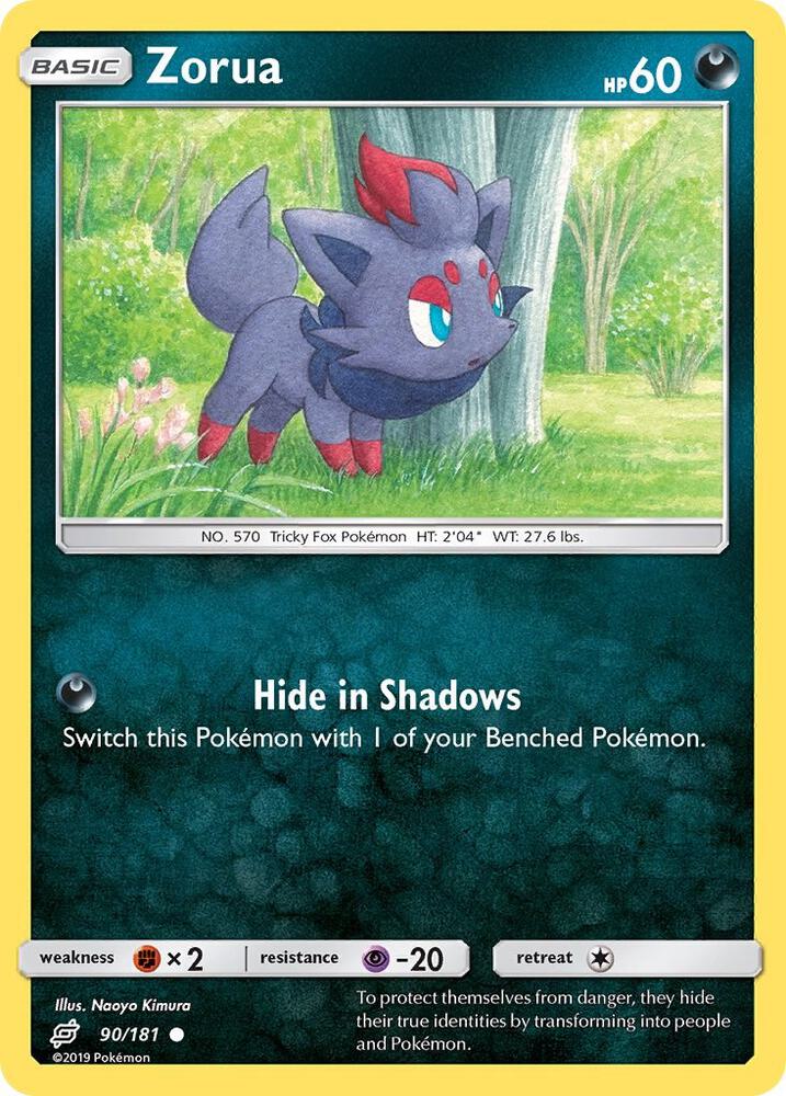 Zorua 90/181 card from SM - Team Up