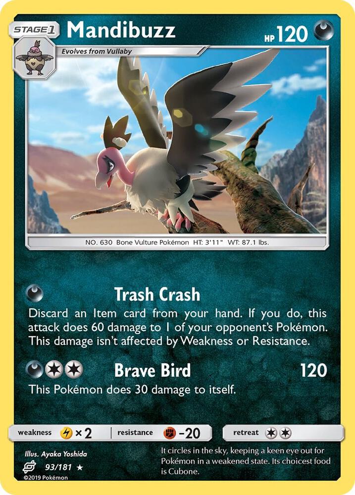 Mandibuzz 93/181 card from SM - Team Up