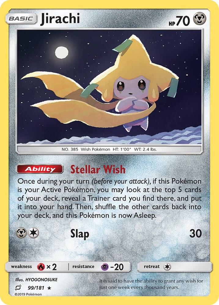 Jirachi 99/181 card from SM - Team Up