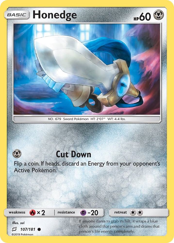 Honedge 107/181 card from SM - Team Up