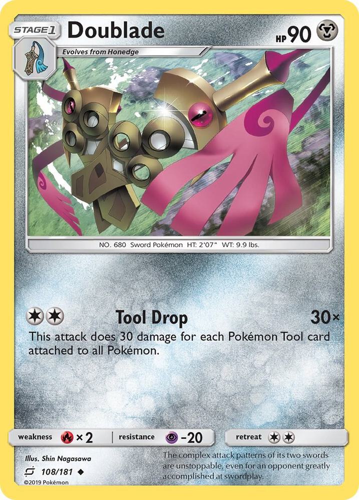 Doublade 108/181 card from SM - Team Up