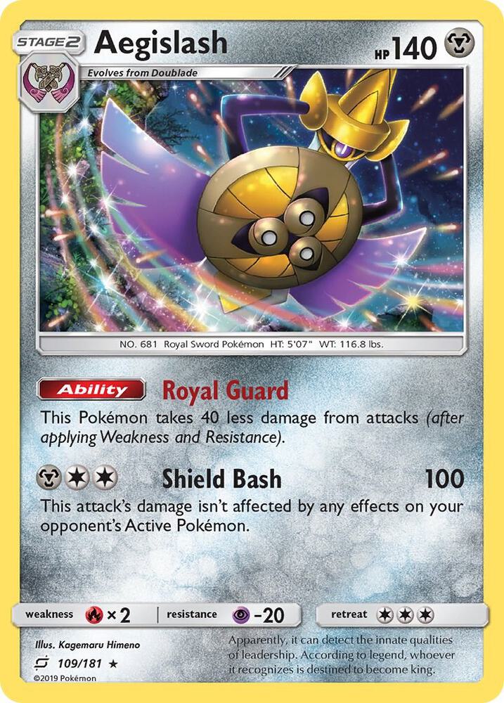 Aegislash 109/181 card from SM - Team Up