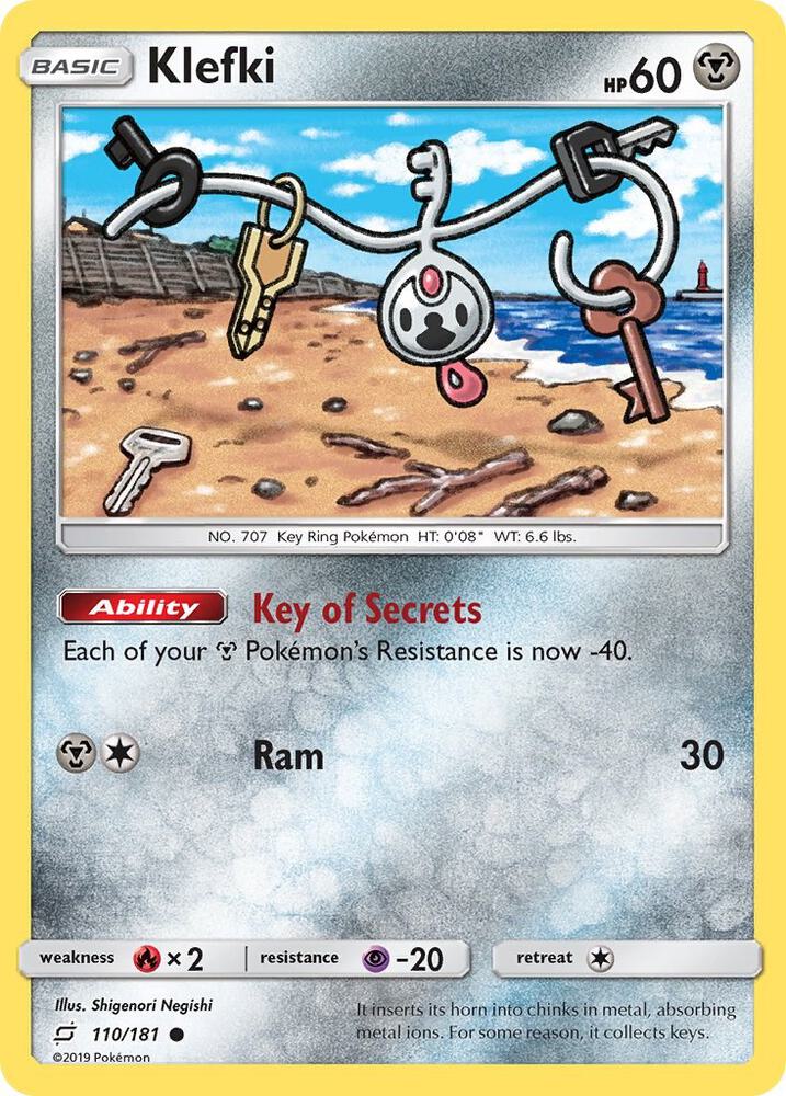 Klefki 110/181 card from SM - Team Up