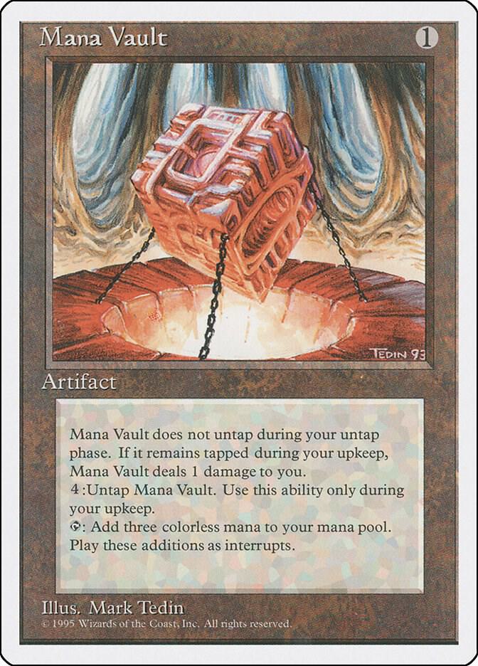 Mana Vault 352 card from Fourth Edition
