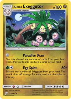 Alolan Exeggutor (115) 115/181 card from SM - Team Up