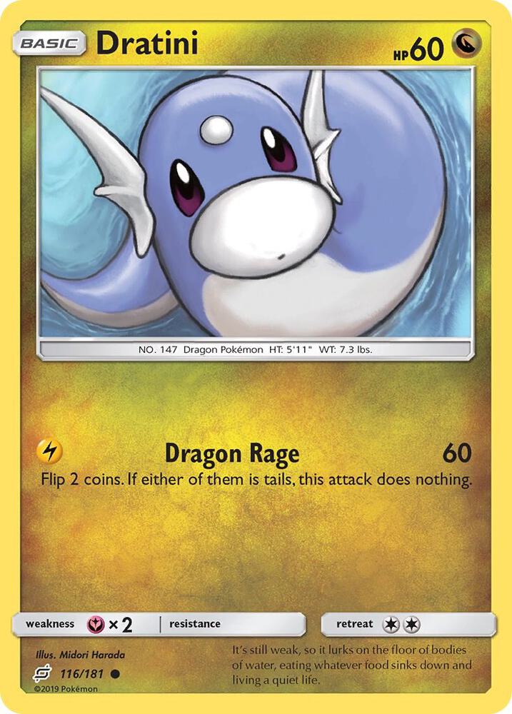 Dratini (116) 116/181 card from SM - Team Up