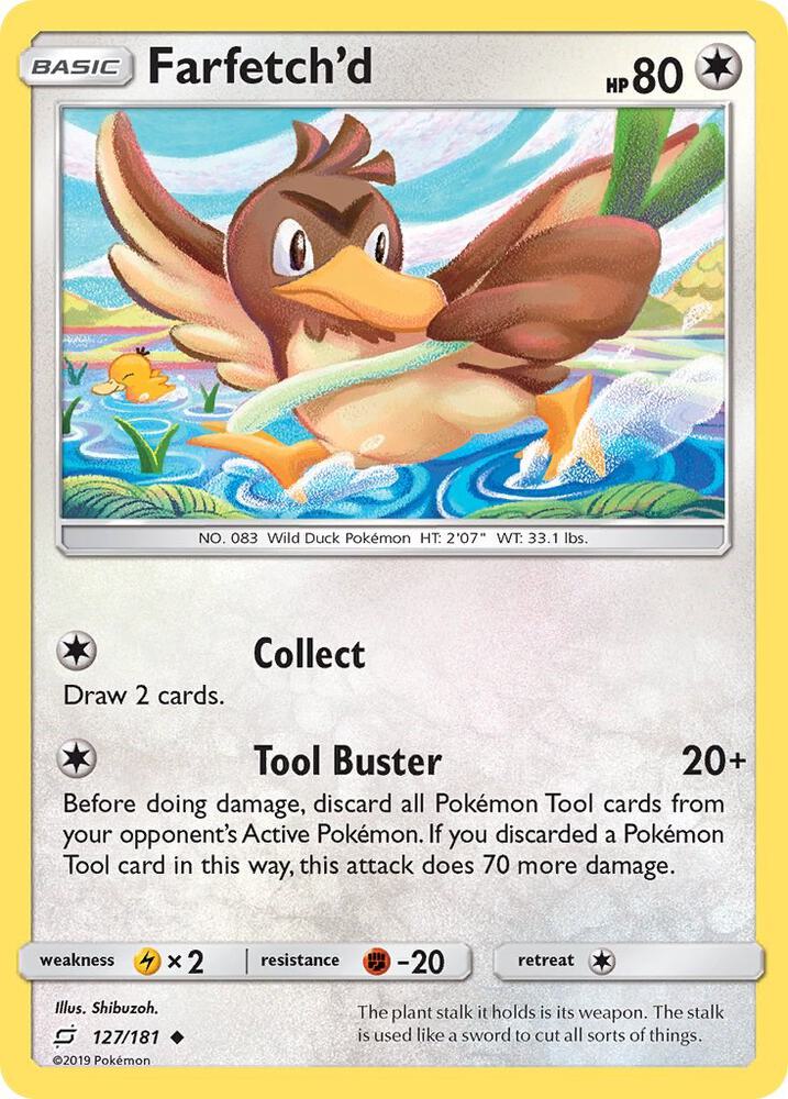 Farfetch'd 127/181 card from SM - Team Up