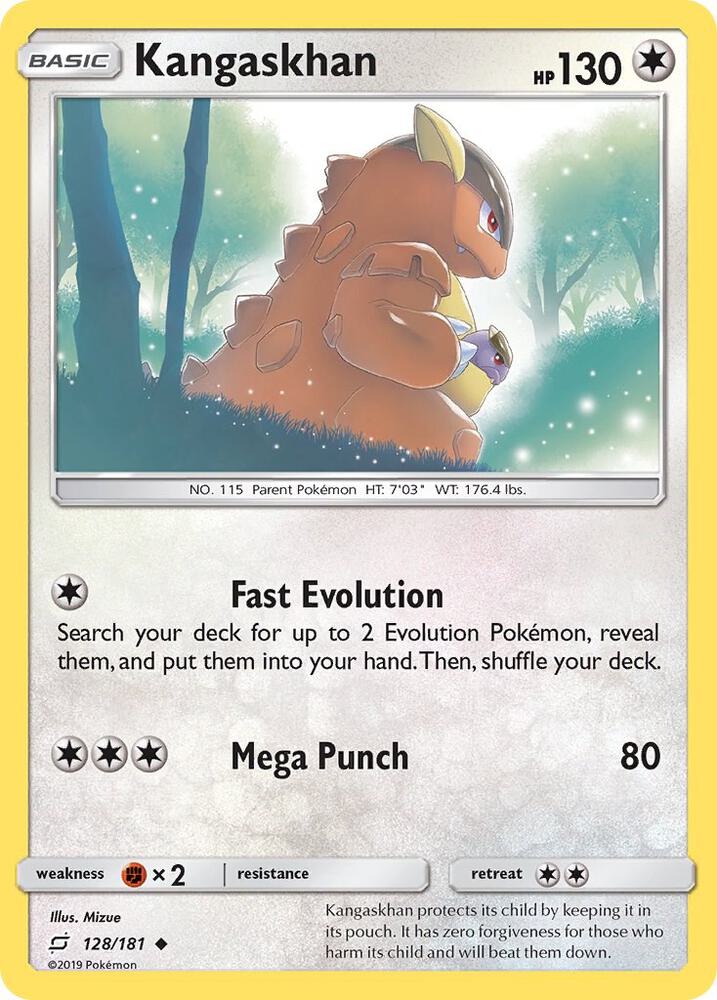 Kangaskhan 128/181 card from SM - Team Up