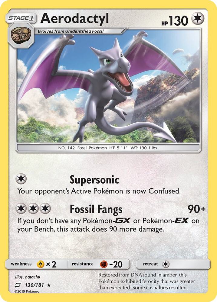 Aerodactyl 130/181 card from SM - Team Up