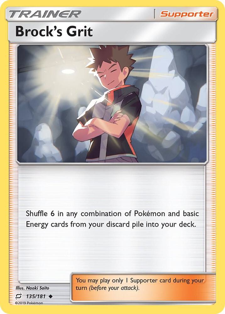 Brock's Grit 135/181 card from SM - Team Up