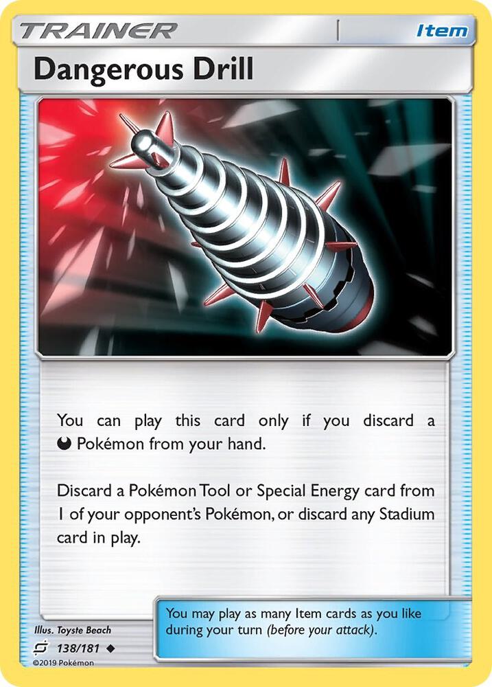 Dangerous Drill 138/181 card from SM - Team Up