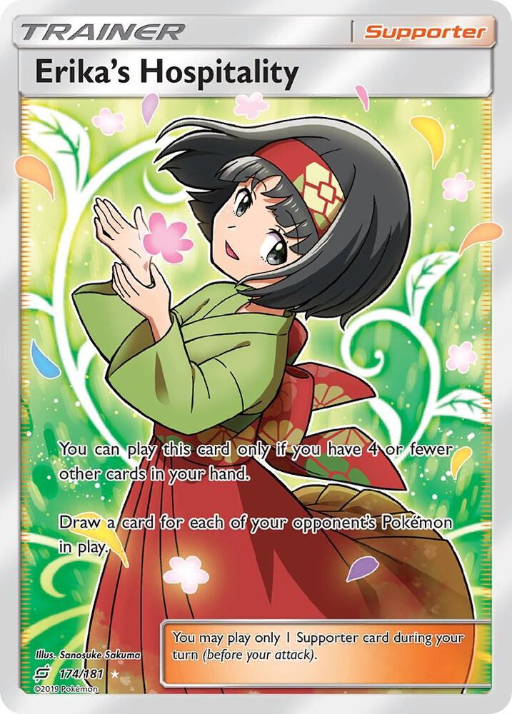 Erika's Hospitality (Full Art) 174/181 card from SM - Team Up