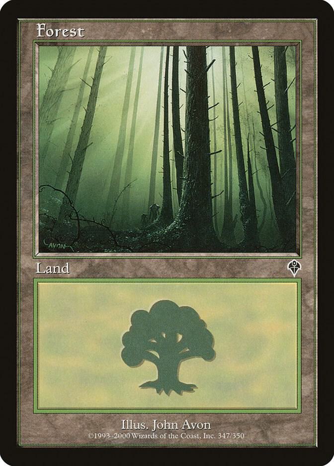 Forest 347 card from Invasion