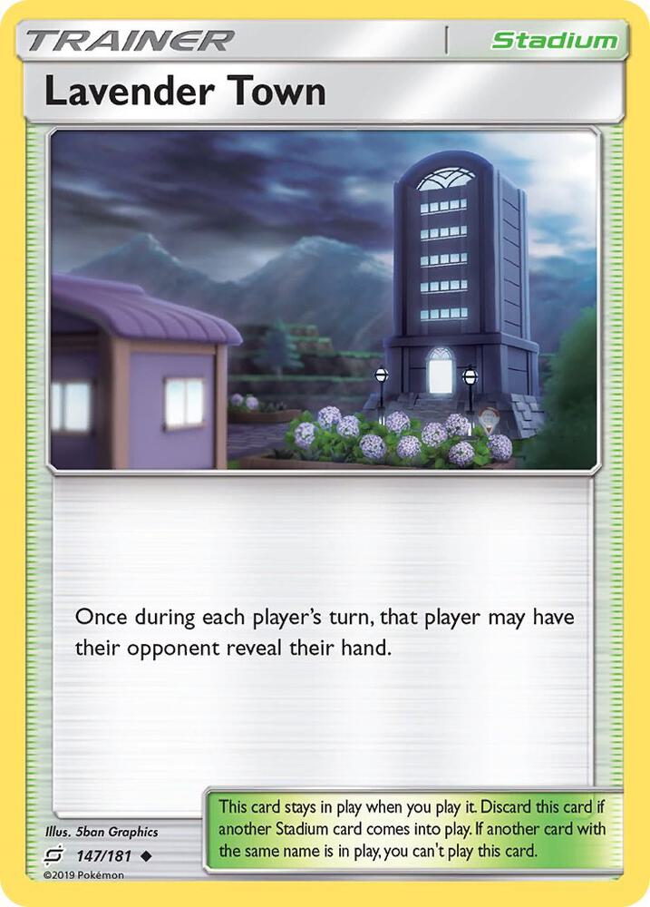 Lavender Town 147/181 card from SM - Team Up