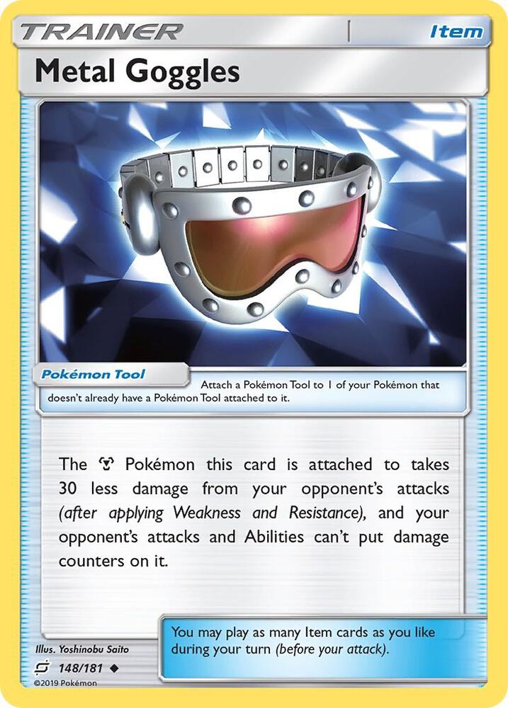 Metal Goggles 148/181 card from SM - Team Up