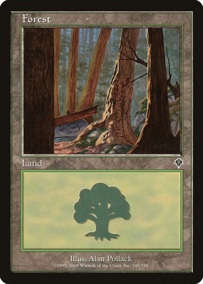 Forest 348 card from Invasion