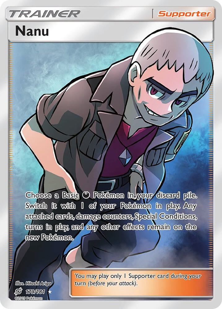 Nanu (Full Art) 179/181 card from SM - Team Up