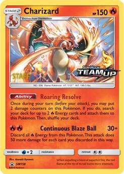 Charizard [Staff] SM158 card from SM Promos