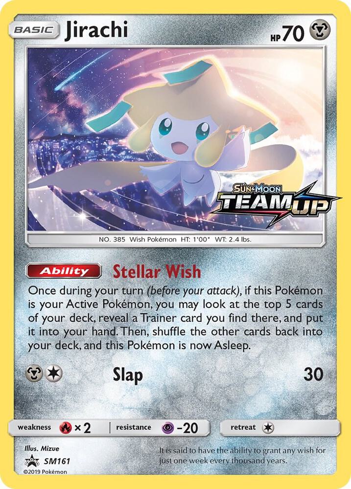 Jirachi SM161 card from SM Promos