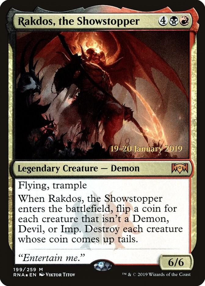 Rakdos, the Showstopper 199 card from Prerelease Cards