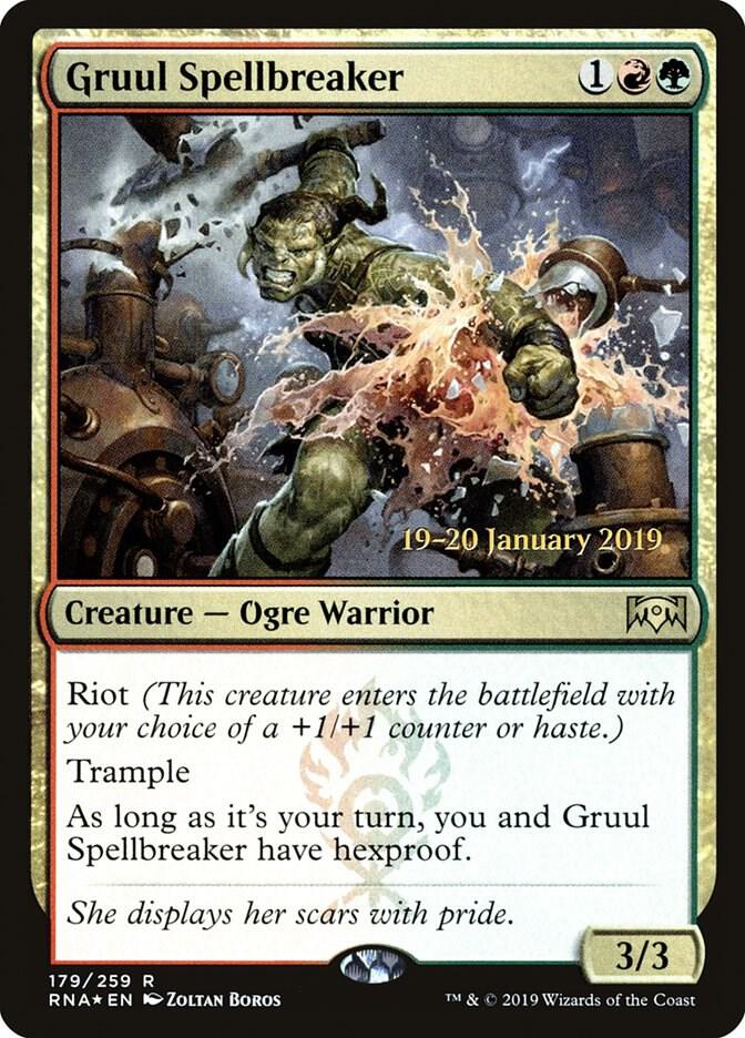 Gruul Spellbreaker 179 card from Prerelease Cards