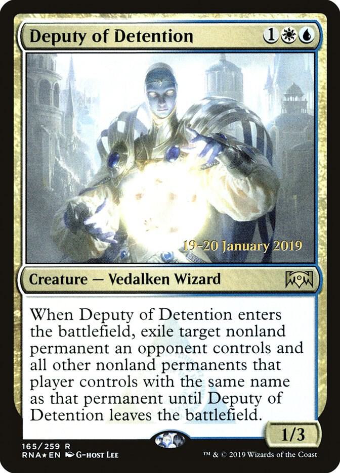 Deputy of Detention 165 card from Prerelease Cards