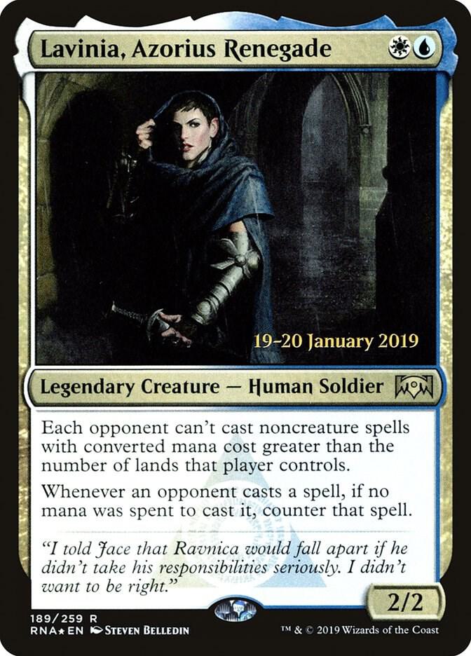 Lavinia, Azorius Renegade 189 card from Prerelease Cards