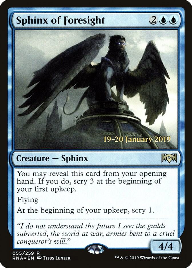 Sphinx of Foresight 55 card from Prerelease Cards