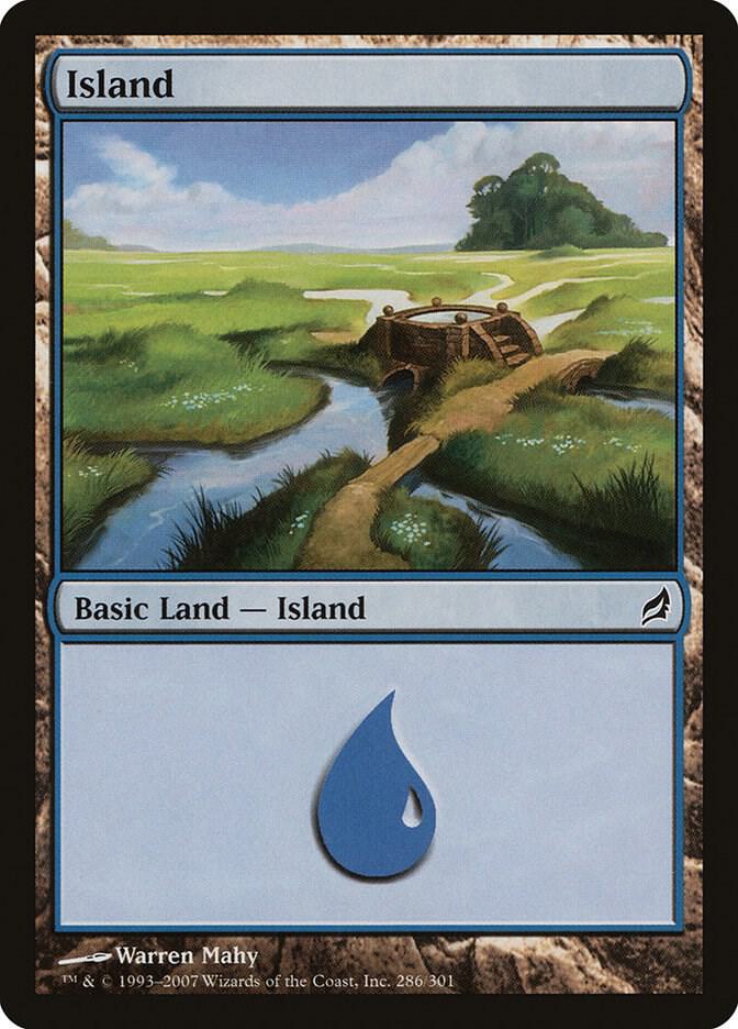 Island 286 card from Lorwyn