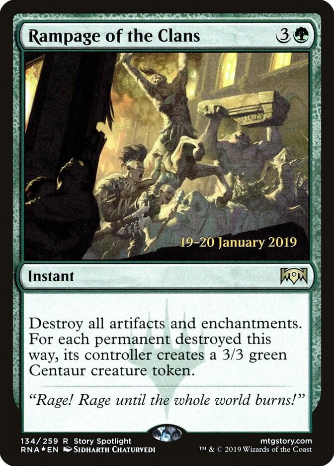 Rampage of the Clans 134 card from Prerelease Cards