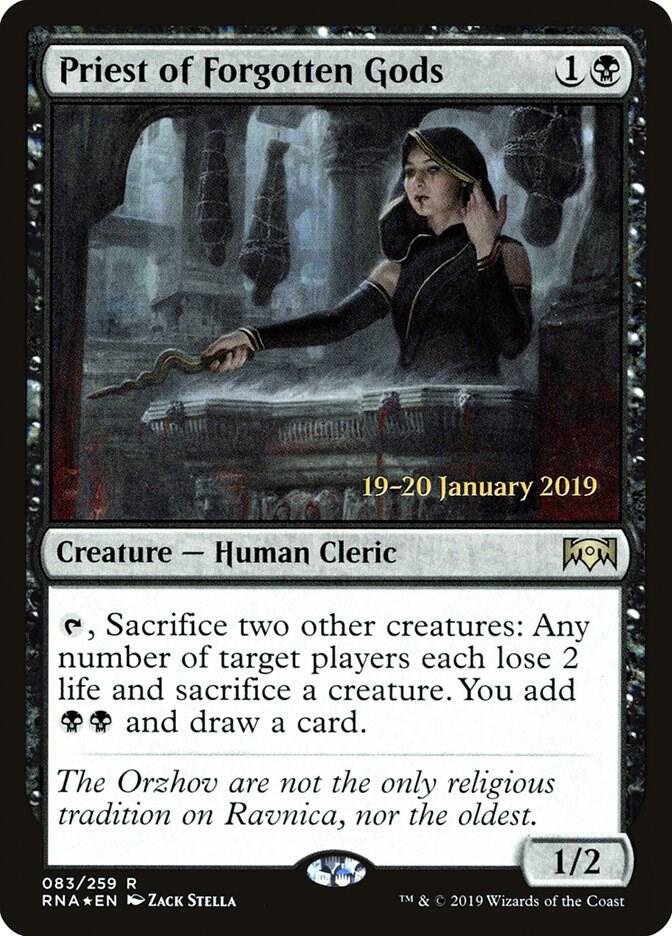 Priest of Forgotten Gods 83 card from Prerelease Cards