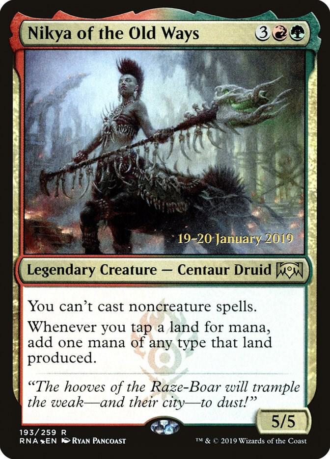 Nikya of the Old Ways 193 card from Prerelease Cards
