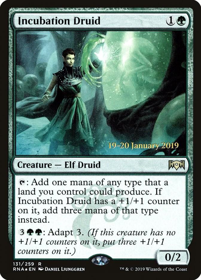 Incubation Druid 131 card from Prerelease Cards