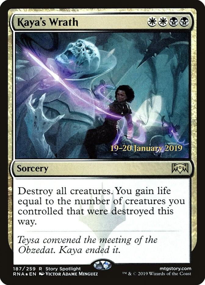 Kaya's Wrath 187 card from Prerelease Cards