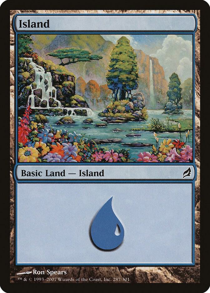 Island 287 card from Lorwyn