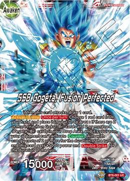 Son Goku and Vegeta // SSB Gogeta, Fusion Perfected BT6-001 card from Destroyer Kings