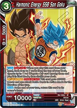 Harmonic Energy SSB Son Goku BT6-003 card from Destroyer Kings