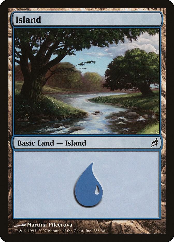Island 288 card from Lorwyn