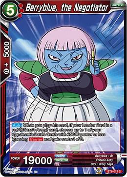 Berryblue, the Negotiator BT6-019 card from Destroyer Kings