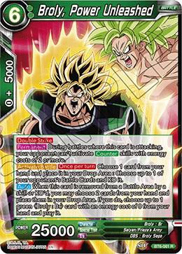 Broly, Power Unleashed BT6-061 card from Destroyer Kings