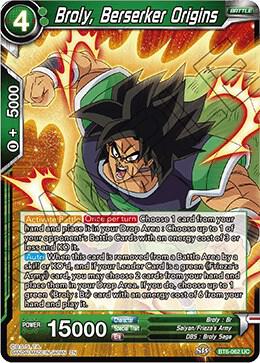 Broly, Berserker Origins BT6-062 card from Destroyer Kings