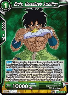 Broly, Unrealized Ambition BT6-063 card from Destroyer Kings