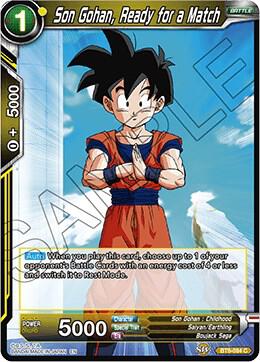 Son Gohan, Ready for a Match BT6-084 card from Destroyer Kings