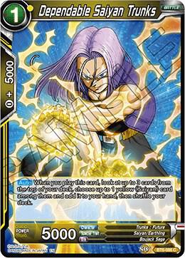Dependable Saiyan Trunks BT6-086 card from Destroyer Kings