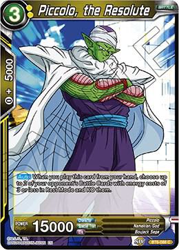 Piccolo, the Resolute BT6-088 card from Destroyer Kings